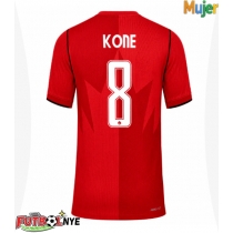 Camiseta Canadá Ismael Kone #8 Primera Equipación para mujer Mundial 2026 manga corta